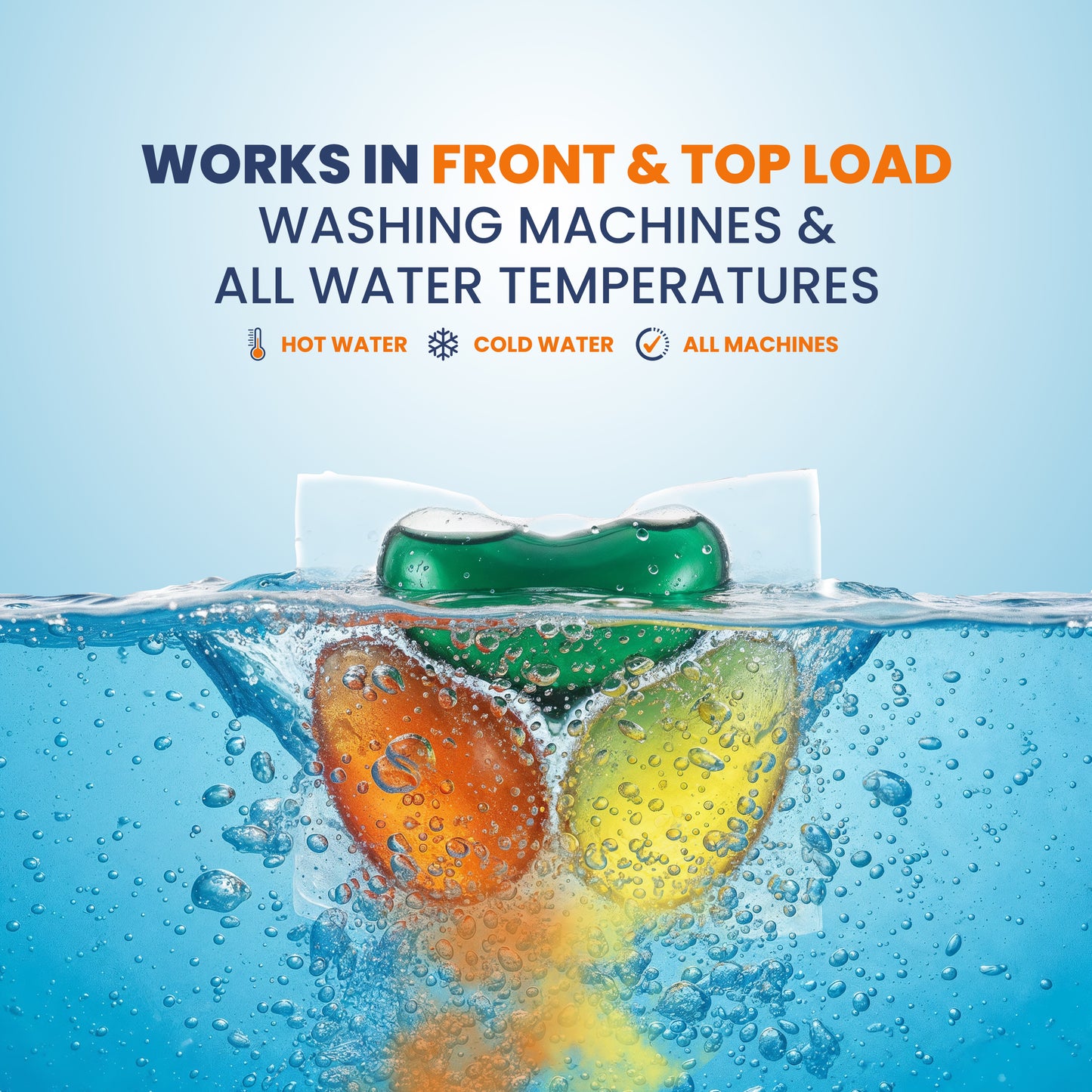 4-in-1 Anti-Wrinkle Laundry Pods - Wrinkle Release, Tough Stain Removal, Brightening and Fabric Softening